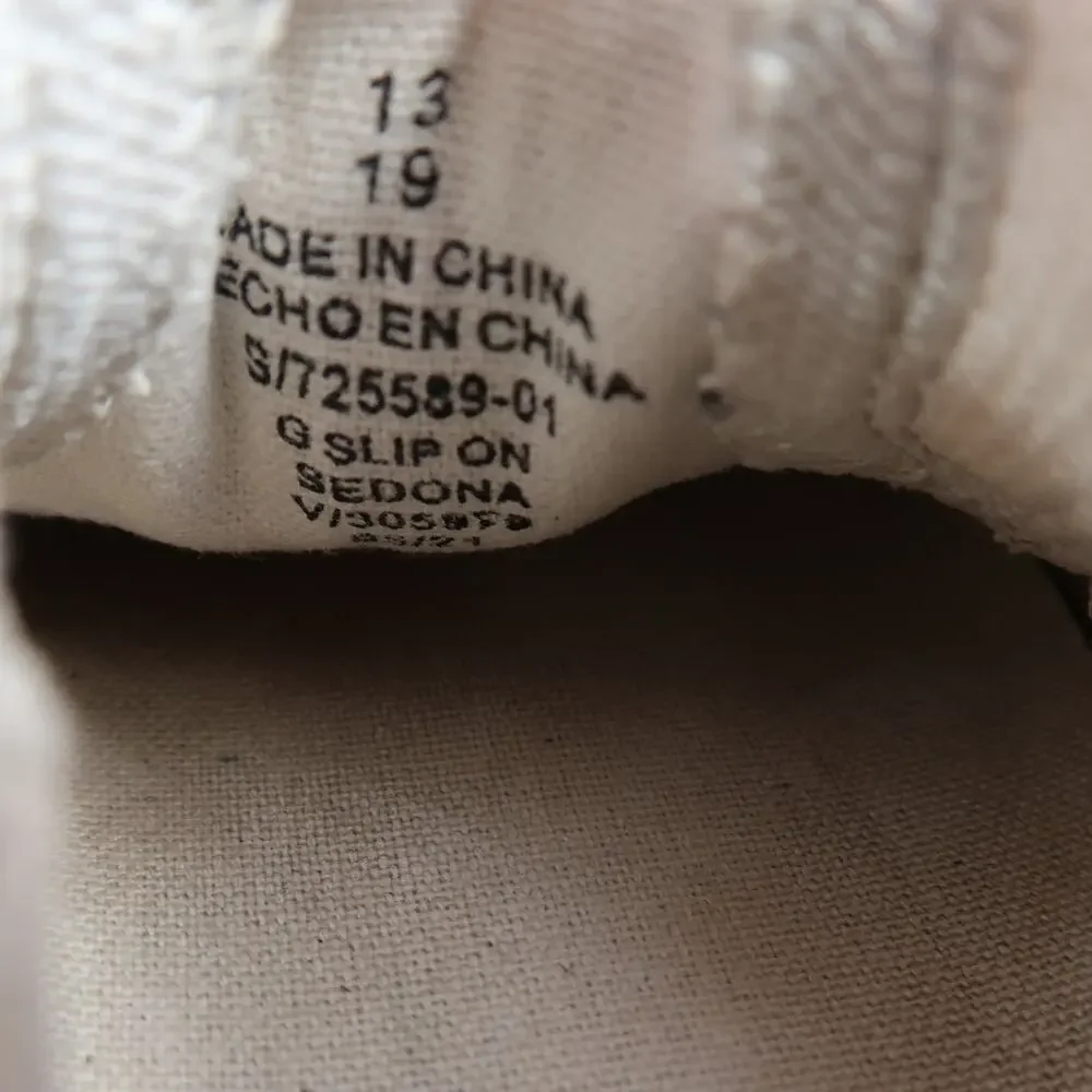 Old Navy Shoes Kids 13 Sneaker Slip On Sedona Casual Canvas Youth Girl Boy Brown